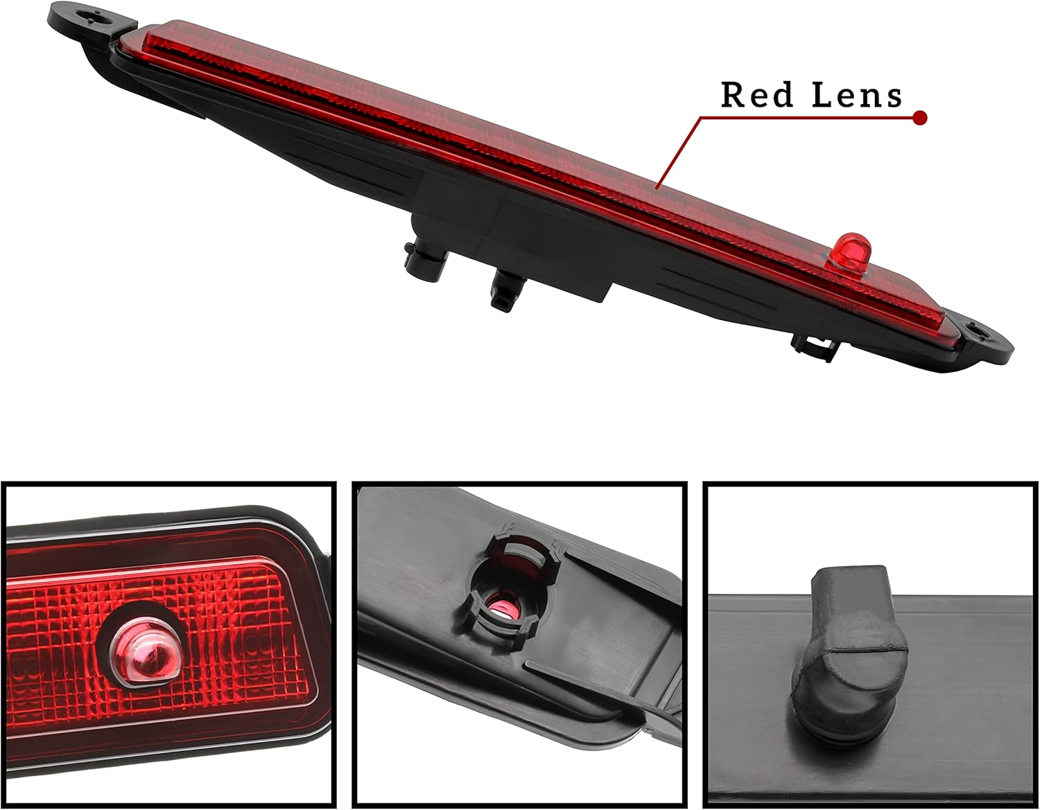 Tercera luz de freno LED para Armada 04-15, luz de freno central roja KEWISAUTO para Nissan Armada 2005-2015Nissan Pathfinder Armada 2004Infiniti