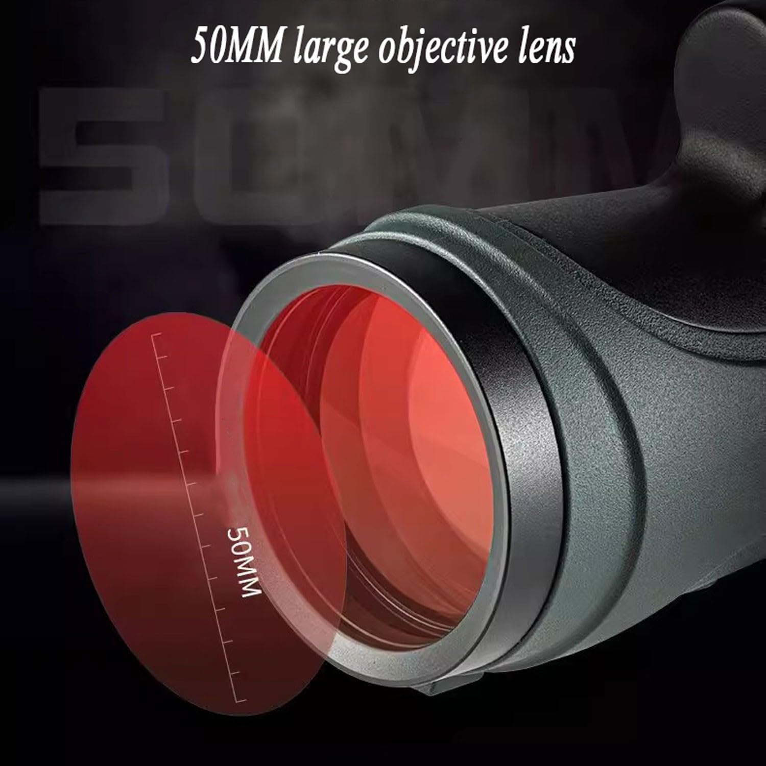 telescopio Profesional para ver planetas Prismáticos para Caza 12X50 Monocular de alta potencia de alta definición portátil portátil de mano de