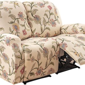 HAOYONG Funda reclinable para sofá biplaza, 6 piezas, fundas elásticas para sofá reclinable con bolsillo, funda de sofá biplaza reclinable HAOYONG Funda reclinable para sofá biplaza, 6 piezas, fundas elásticas para sofá reclinable con bolsillo, funda de sofá biplaza reclinable