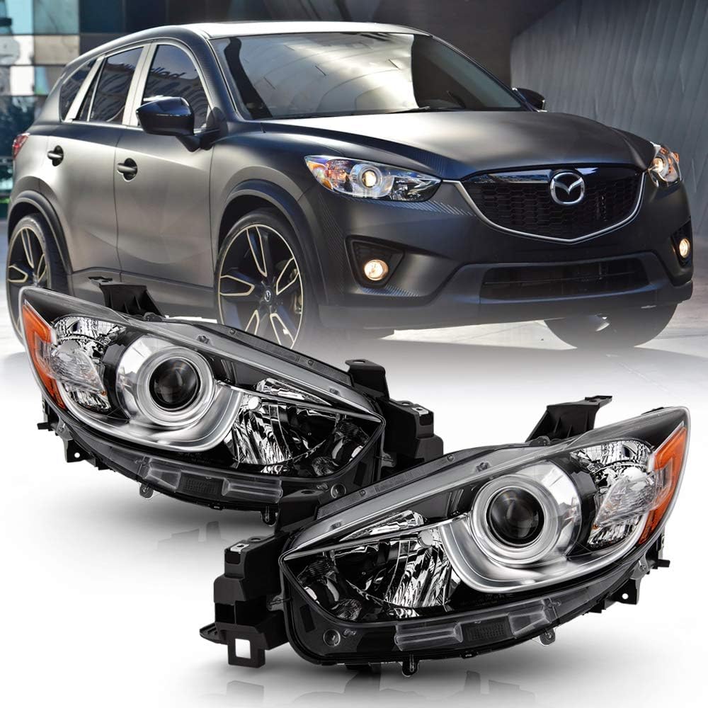 ACANII – Para modelos halógenos Mazda CX-5 2013-2016, faros delanteros de proyector, montaje de repuesto para conductor y pasajero