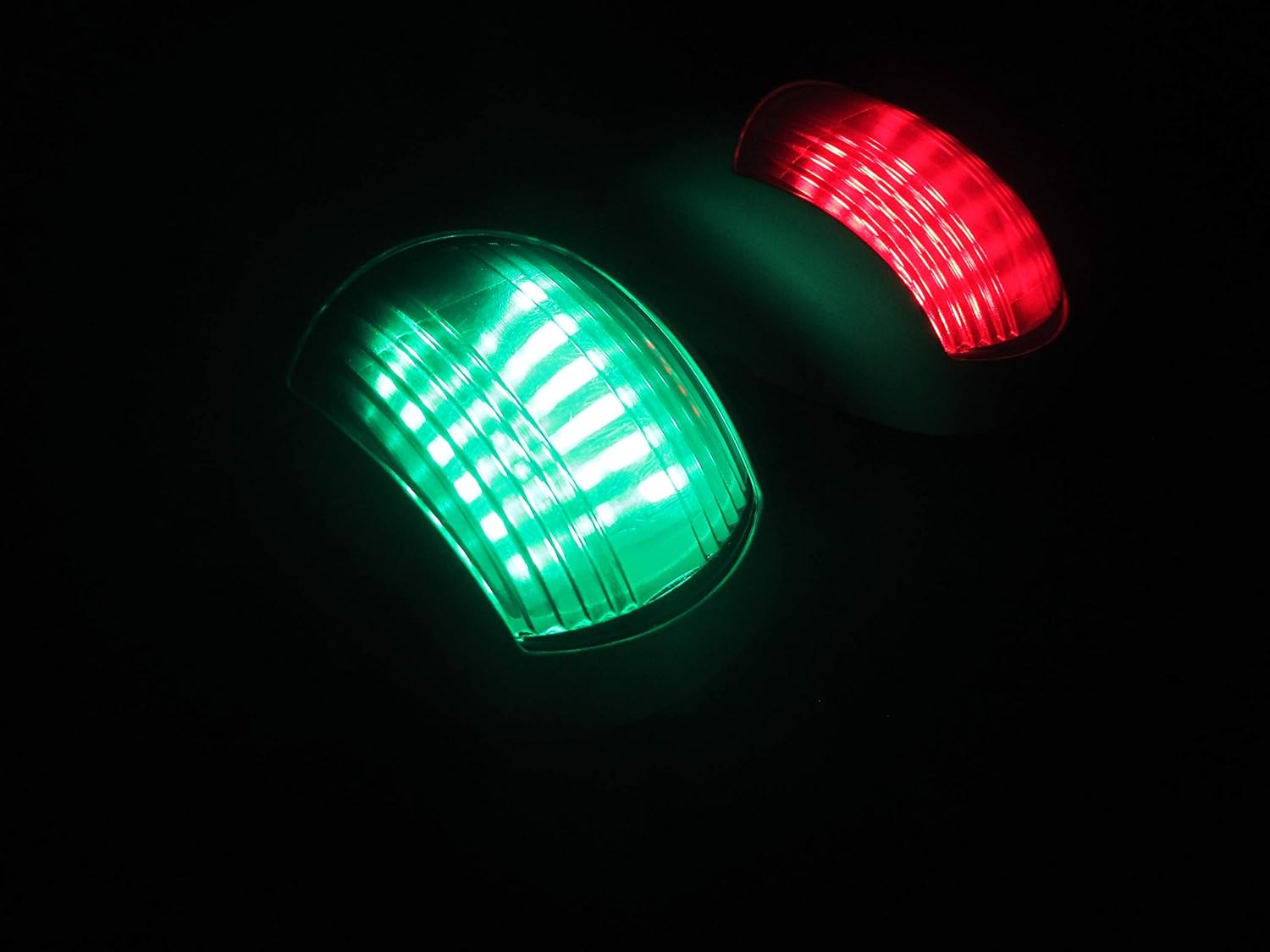 Pactrade Marine Barco Navegación LED Luz Verde Estribor Rojo Puerto Blanco PC IP66