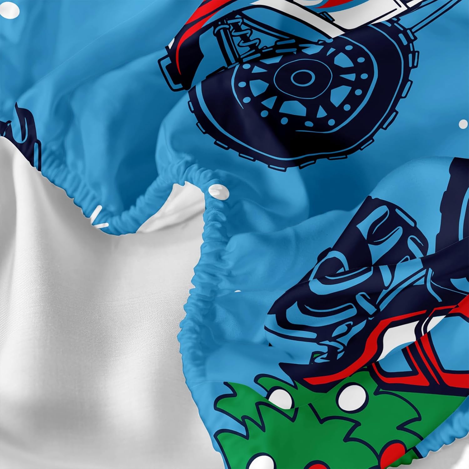 Juego de sábanas de camión, tamaño individual, juego de sábanas para niños, ropa de cama con estampado de camión de árbol de Navidad, ultra suave,