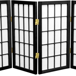 Biombo portátil simple de 2 pies Biombo diseño Shoji, clásico diseño japonés 4 anchuras, 6 colores Biombo portátil simple de 2 pies Biombo diseño Shoji, clásico diseño japonés 4 anchuras, 6 colores