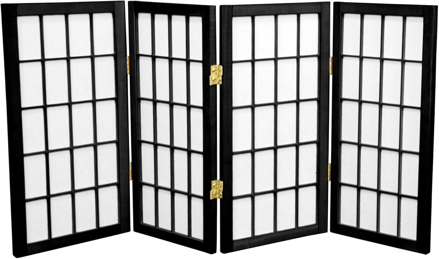 Biombo portátil simple de 2 pies Biombo diseño Shoji, clásico diseño japonés 4 anchuras, 6 colores