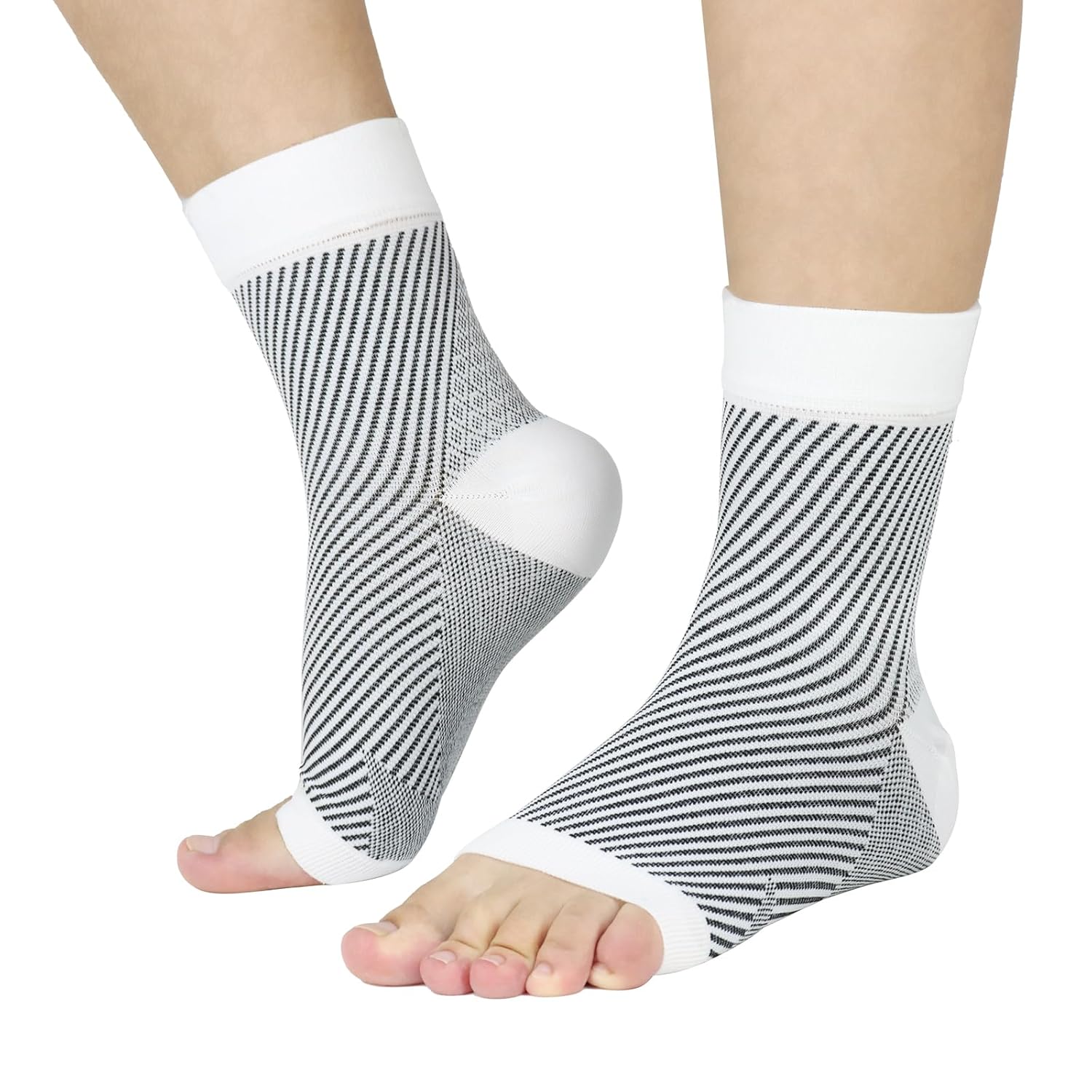 AMEBAE Calcetines de neuropatía para mujeres y hombres, calcetines de fascitis plantar, manga de compresión de tobillo, calcetines de alivio de