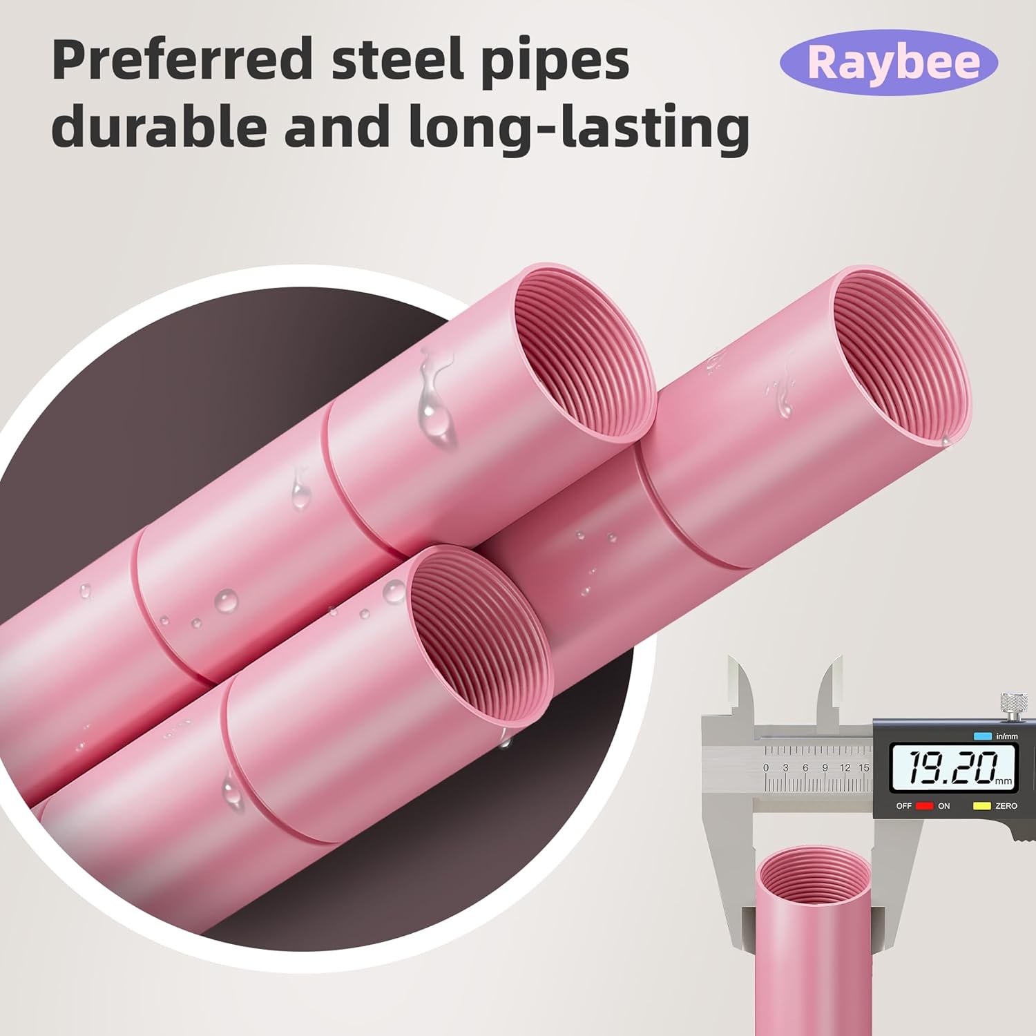 Raybee Perchero de ropa rosa de 80 pulgadas de alto, perchero resistente para colgar ropa, perchero con ruedas, estante portátil de alambre para