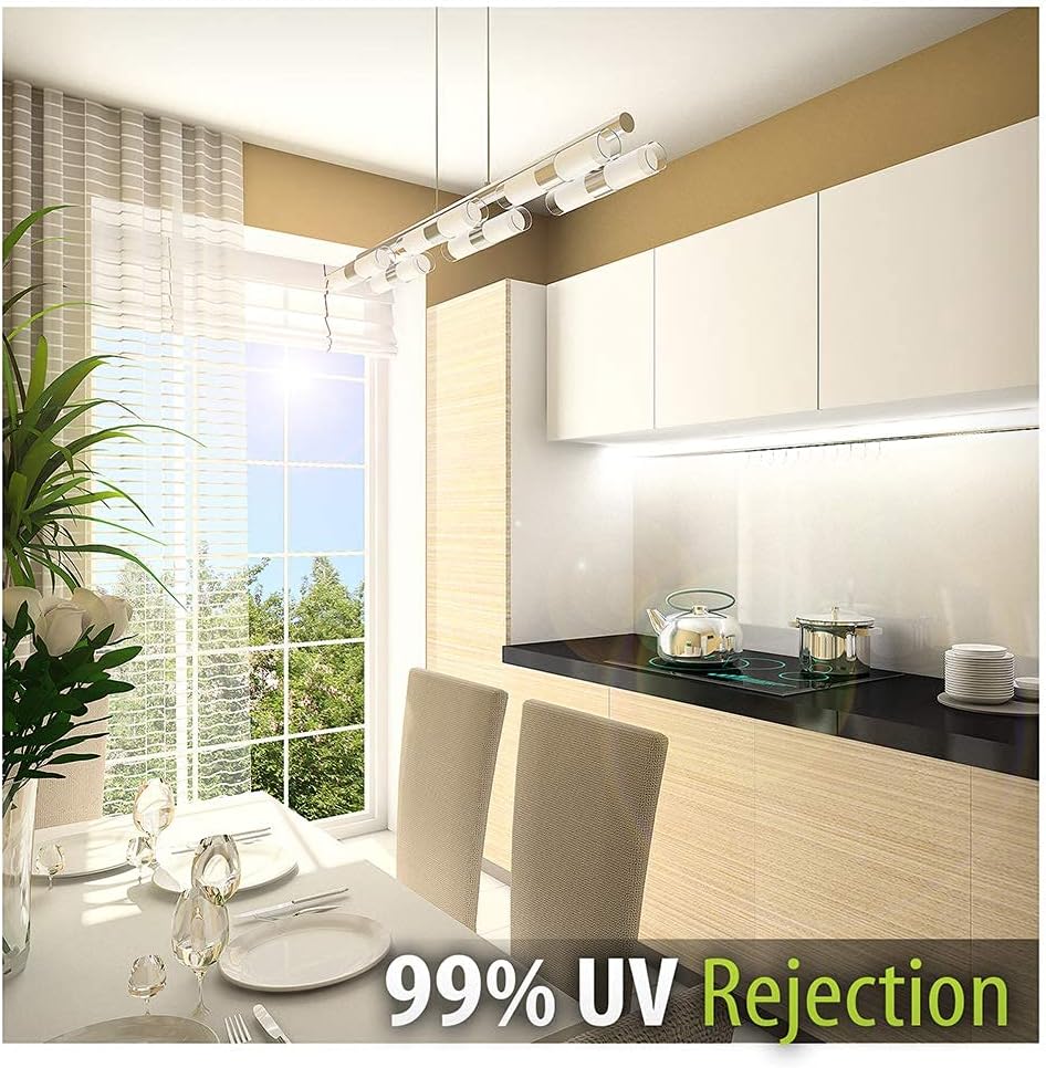 BDF S2M – Película transparente para ventana con bloqueo UV (60 pulgadas x 24 pies)