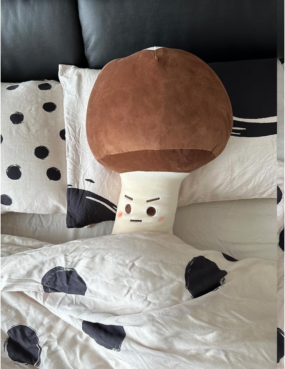 Hofun4U Almohada de felpa de hongo, felpa rellena de hongos, almohada de felpa para sofá cama o automóvil, decoración del hogar, cumpleaños de niños