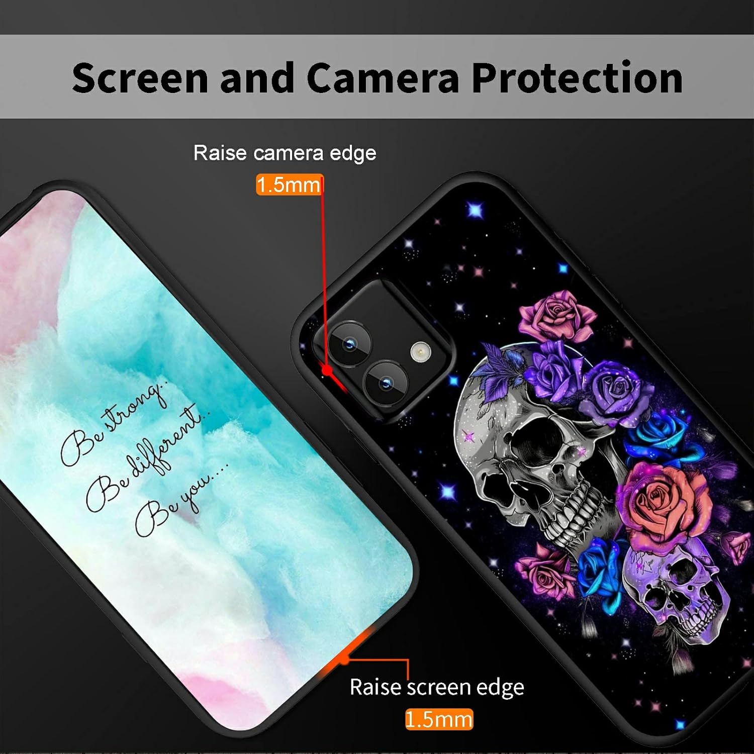 Rossy Funda para Moto G Stylus 5G 2023 no compatible con 5G 2022 con diseño elegante de calavera Galaxy para mujeres y hombres, delgada, suave, de