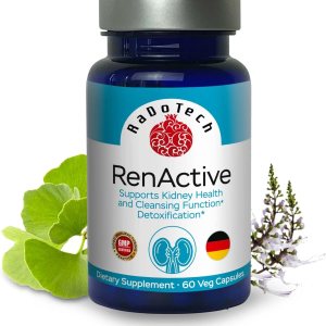 RenActive Renney Detox Cleanse, suplemento de salud renal para limpieza renal totalmente natural, salud intestinal y bienestar general, 60 cápsulas RenActive Renney Detox Cleanse, suplemento de salud renal para limpieza renal totalmente natural, salud intestinal y bienestar general, 60 cápsulas