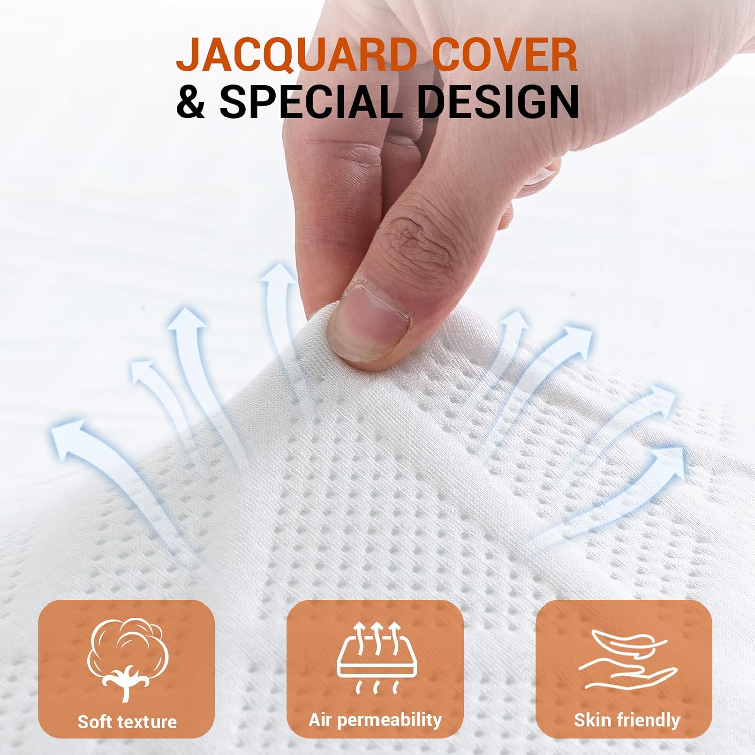 Wellos Colchón individual para niños, colchón de espuma viscoelástica de 8 pulgadas en una caja, colchón con diseño de funda mejorado y firmeza