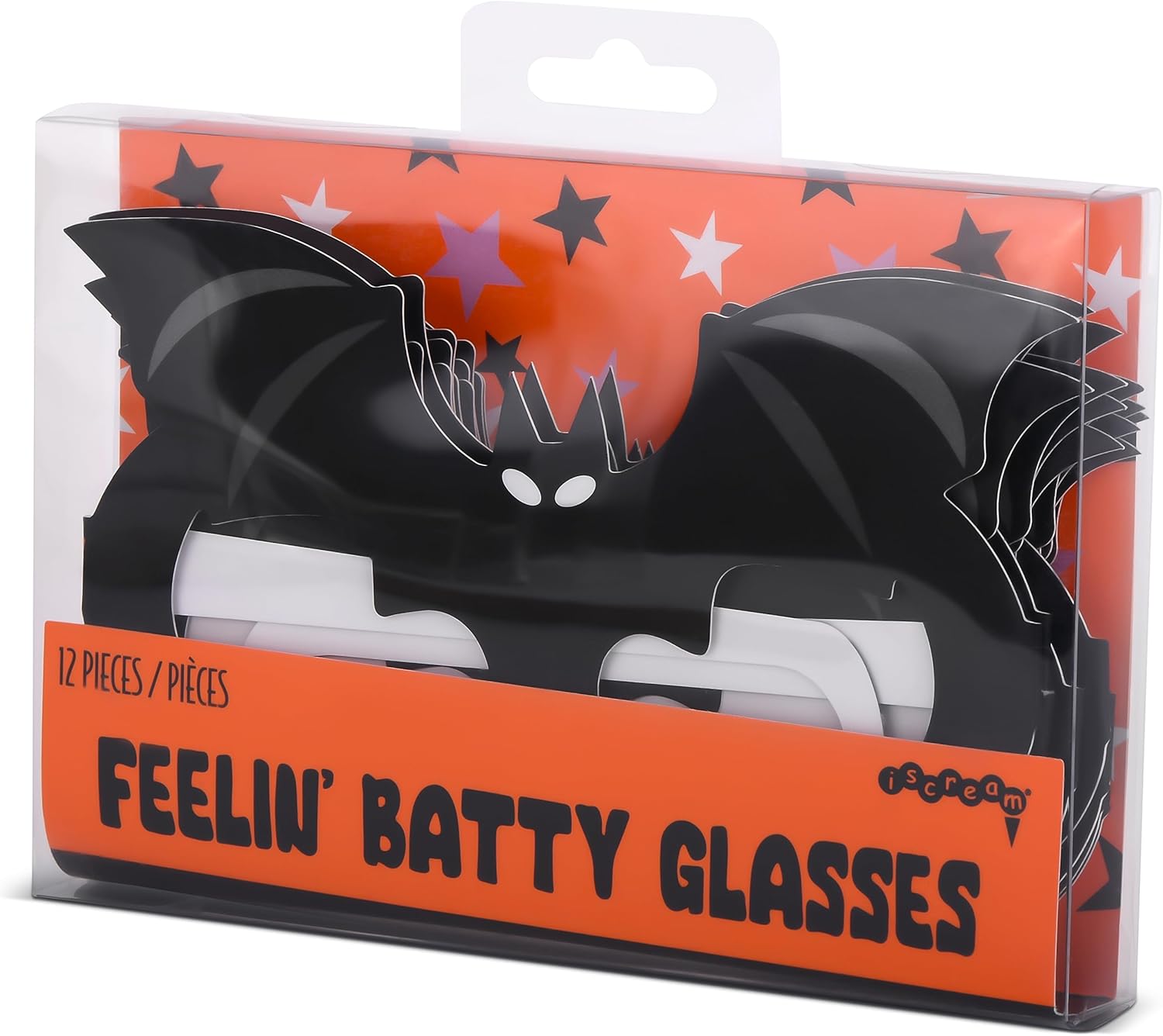 iscream Gafas de Halloween de temporada espeluznante para niños, paquete de 12