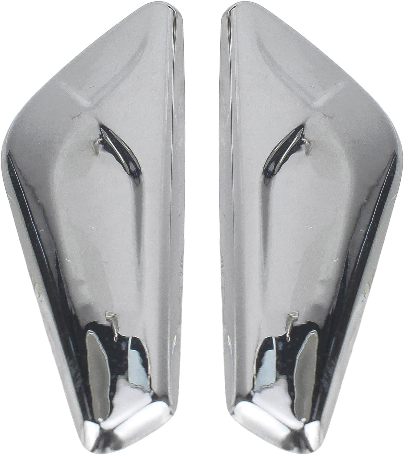 AUTOKAY Guardabarros delantero cromado para BMW F25 X4 F26 X3 2013-2017 sustituye a 51117338569 51117338570