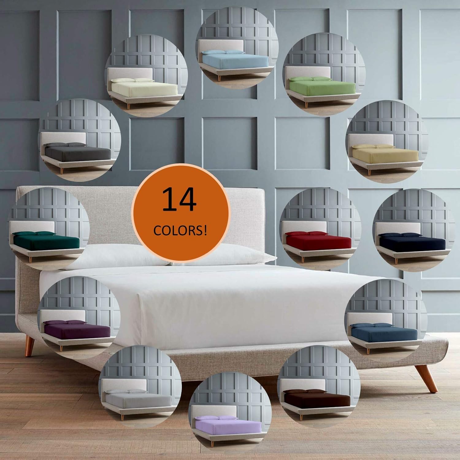Femini Fashion Giza-Egyptian-Set-My-Sheet-&-Pillow – Juego de sábanas de 100 % algodón egipcio Giza de 1000 hilos, tamaño individual, color salvia,