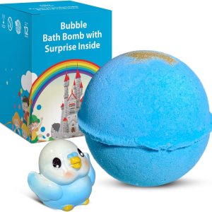 Lindo juguete de pájaros pequeños en bomba de baño de burbujas para niños con sorpresa en el interior, ingredientes naturales seguros para pieles Lindo juguete de pájaros pequeños en bomba de baño de burbujas para niños con sorpresa en el interior, ingredientes naturales seguros para pieles