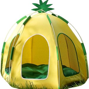 Tipi para mascotas, cama portátil para interior tipo tipi para perros, linda casa de refrigeración para mascotas, desmontable y lavable con malla Tipi para mascotas, cama portátil para interior tipo tipi para perros, linda casa de refrigeración para mascotas, desmontable y lavable con malla