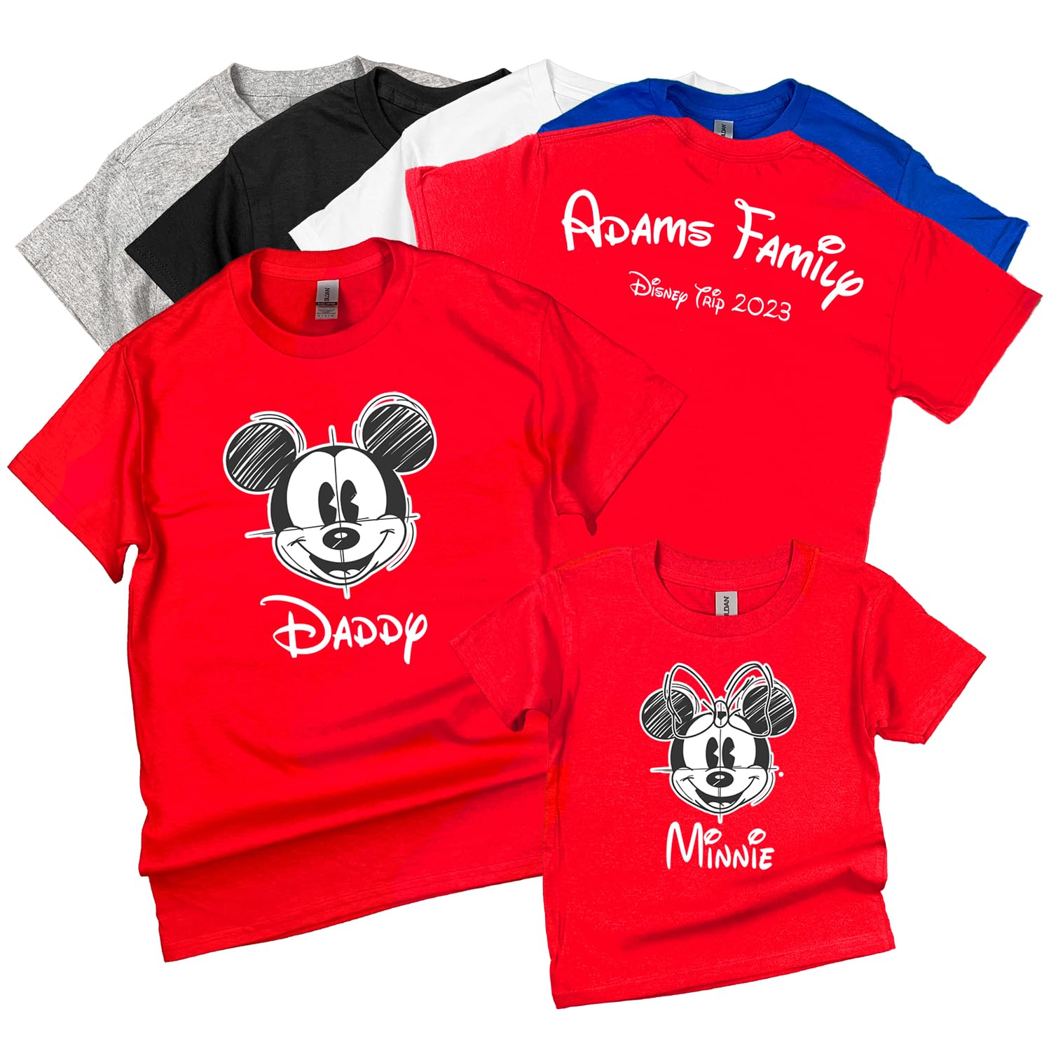 Retro Family Shirt 2023 Custom Text On The Back Matching Shirt Family Matching Shirt Custom Family Trip Shirts 2023 Family Vacation Trip Family