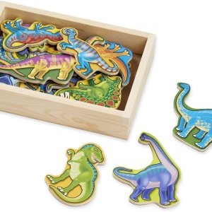Melissa & Doug Dinosaur juego de imanes de madera + 1 paquete de minibloc para rascar (#00476) Melissa & Doug Dinosaur juego de imanes de madera + 1 paquete de minibloc para rascar (#00476)