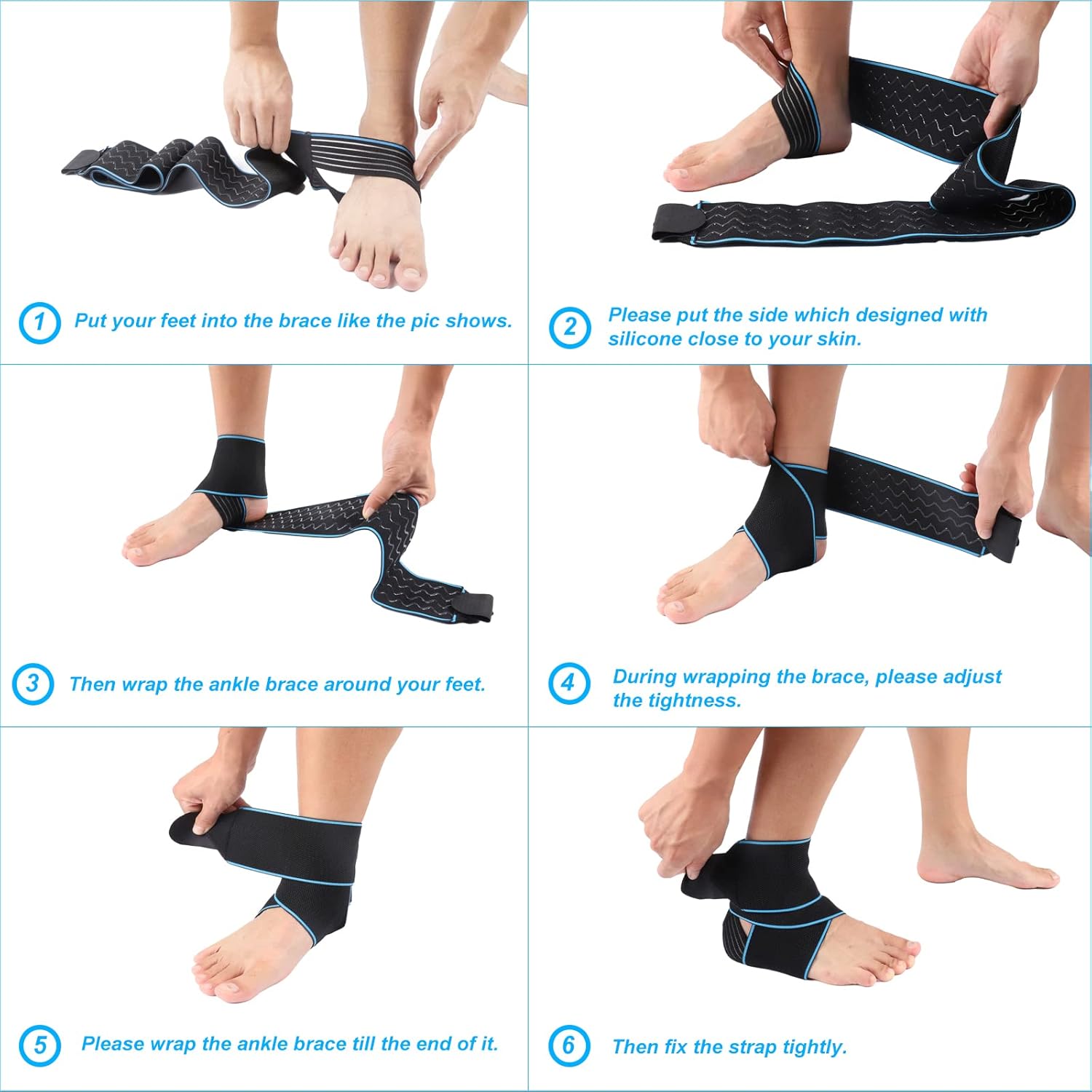 Ankle Support,Ankle Brace for Men and Women, Adjustable Ankle Compression Brace for Plantar fasciitis, arthritis sprains, muscle fatigue or joint