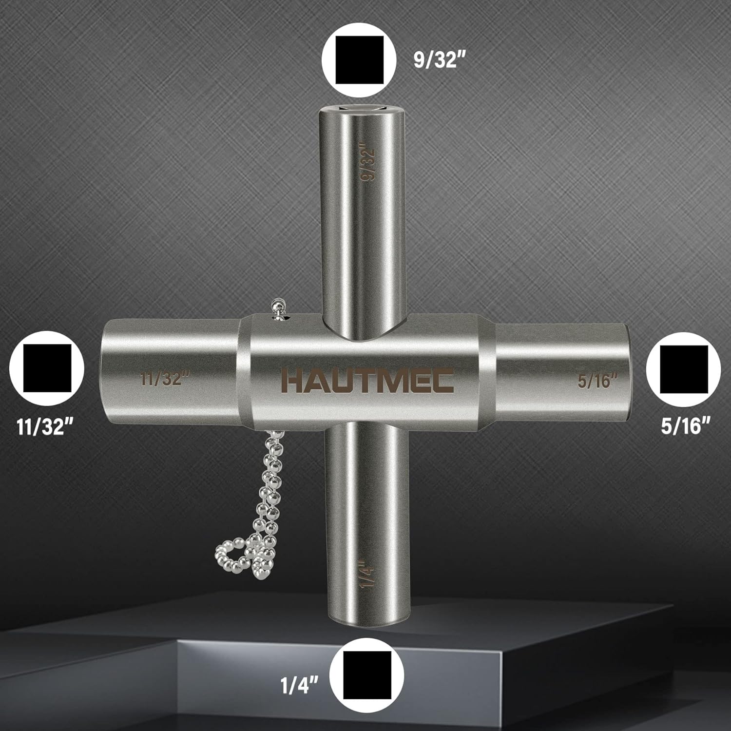HAUTMEC – Llave sillcock de 4 vías (PL0028-5, 5 unidades)