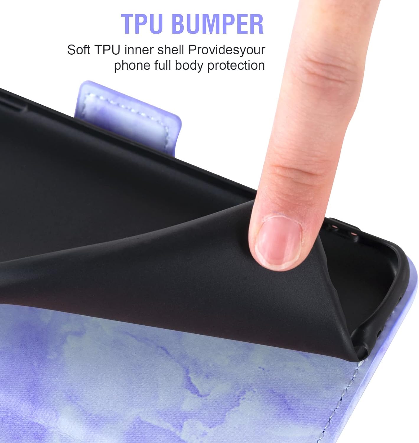 Asuwish Funda compatible con Moto G Power 2020 y protector de pantalla de vidrio templado, accesorio para celda, ranura para tarjetero, función
