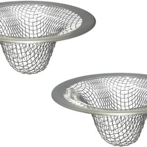 Cesta pequeña de malla de drenaje de 1.0 pulgadas, coladores de drenaje para lavabo de baño, 2 colectores de drenaje para lavandería, piscina de Cesta pequeña de malla de drenaje de 1.0 pulgadas, coladores de drenaje para lavabo de baño, 2 colectores de drenaje para lavandería, piscina de