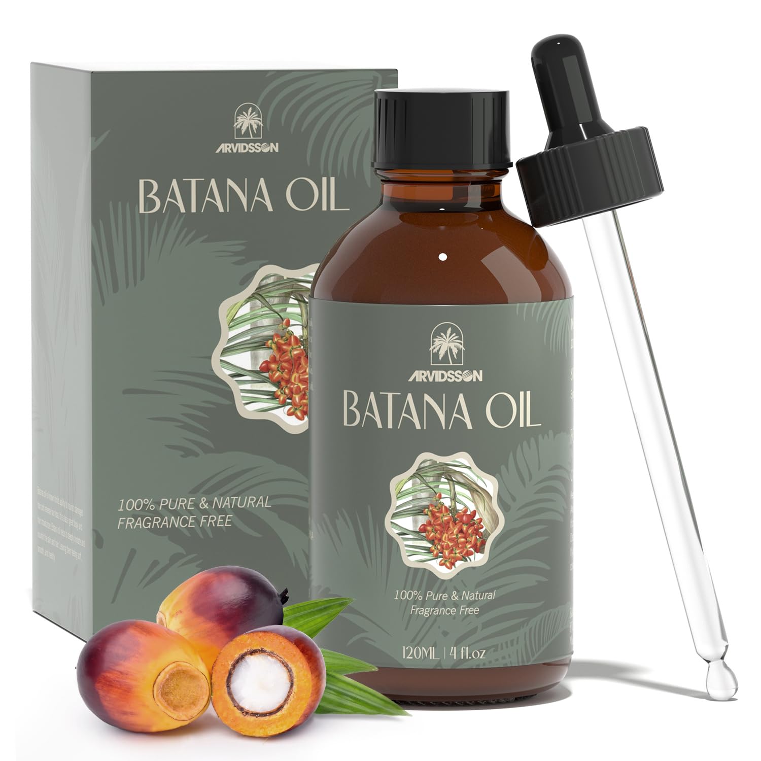 ARVIDSSON Aceite de batana para el crecimiento y la nutrición del cabello, aceite de batana 100% crudo de Honduras, evita la pérdida de cabello,
