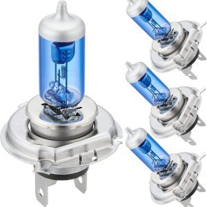 Bombilla halógena H4P43T para faros delanteros de 12 V, 100 W, H4P43T, bombilla halógena de cuarzo blanco brillante de 5000 K, bombilla de repuesto Bombilla halógena H4P43T para faros delanteros de 12 V, 100 W, H4P43T, bombilla halógena de cuarzo blanco brillante de 5000 K, bombilla de repuesto