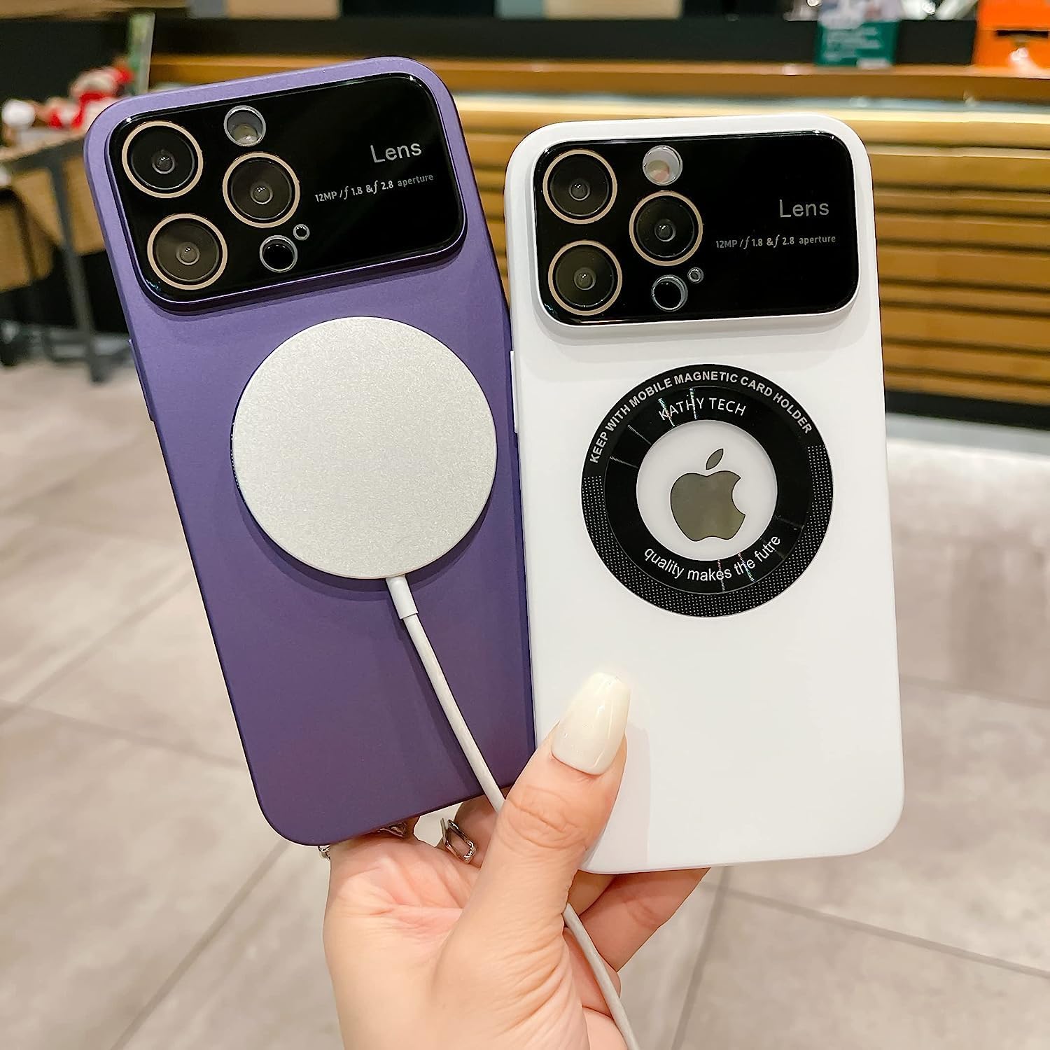 GARSIKA Funda magnética para iPhone 14 protección completa de la cámara compatible con MagSafe Funda delgada mate esmerilada dura para iPhone 14