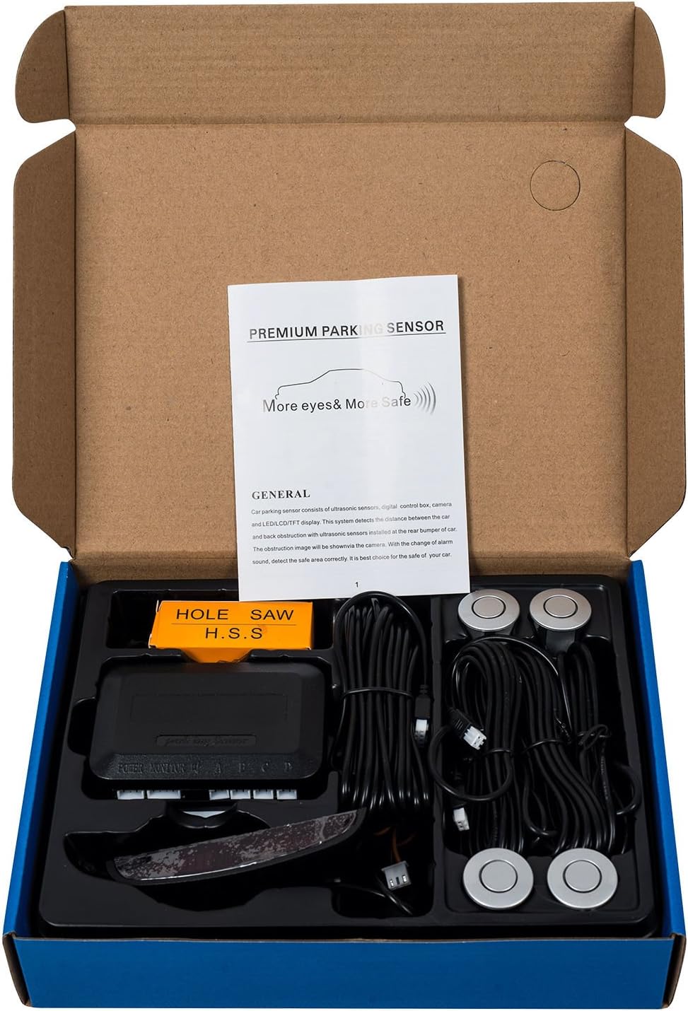 Sistema de radar de respaldo inverso para automóvil, pantalla LED MASO asistentes de estacionamiento, doble CPU, sensor de radar de estacionamiento