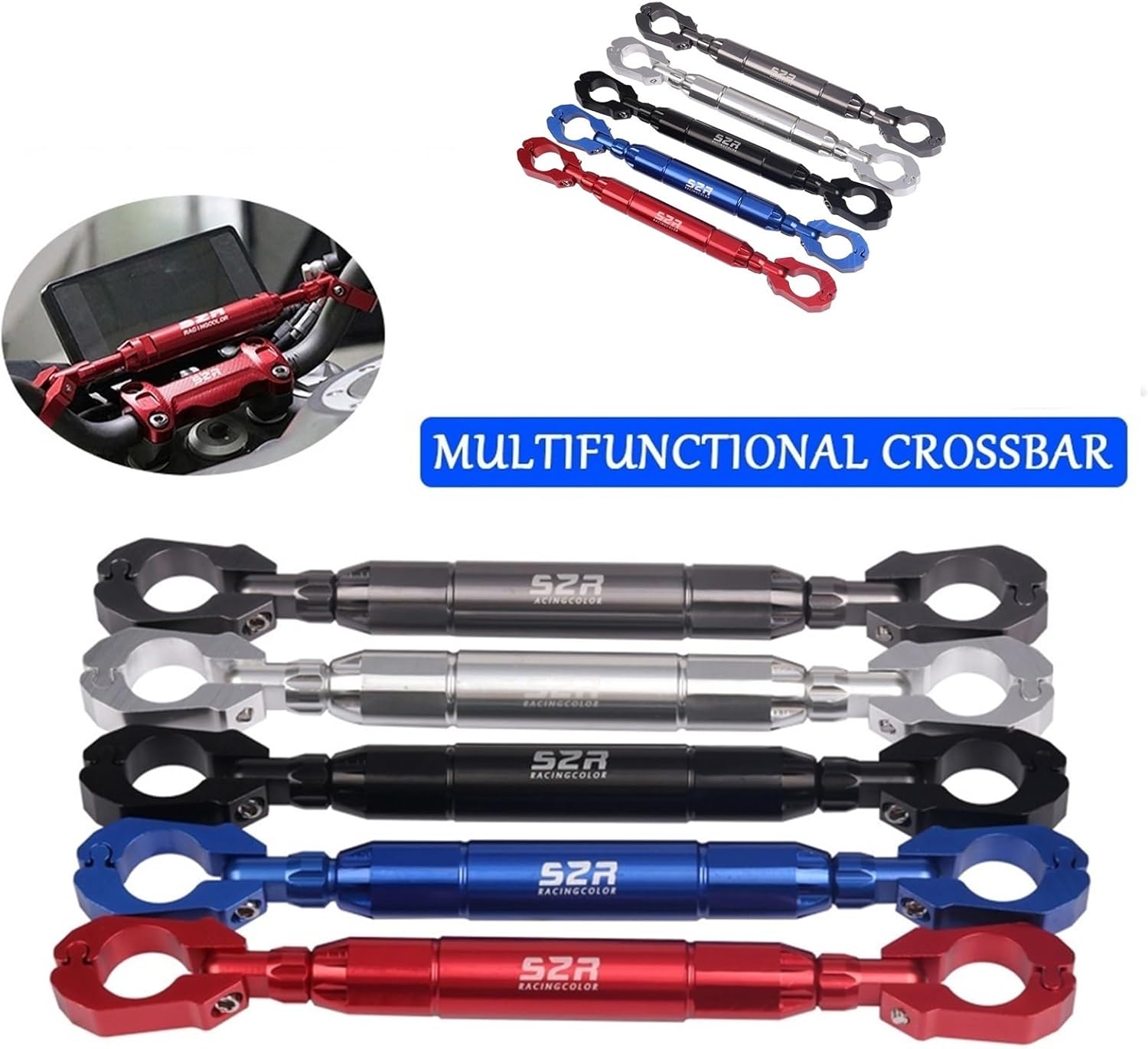 Palanca de barra de equilibrio de motocicleta para Benelli TRK502 TRK502X TRK 502 X TRK 502X TRK 502X (Color A rojo, Tamaño 1)