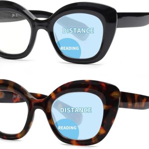 JM Gafas de lectura de ojo de gato de gran tamaño para mujer, luz azul funky flexible, lectores de ojo de gato JM Gafas de lectura de ojo de gato de gran tamaño para mujer, luz azul funky flexible, lectores de ojo de gato