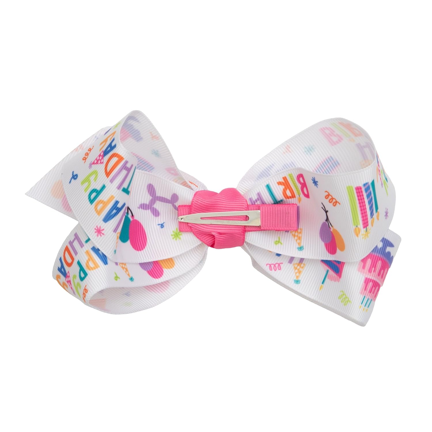 HAIRBOWS – Lazo de grogrén para niñas con nudo envolvente en el centro en una pinza para el cabello, para todas las edades y tipos de cabello, lazos