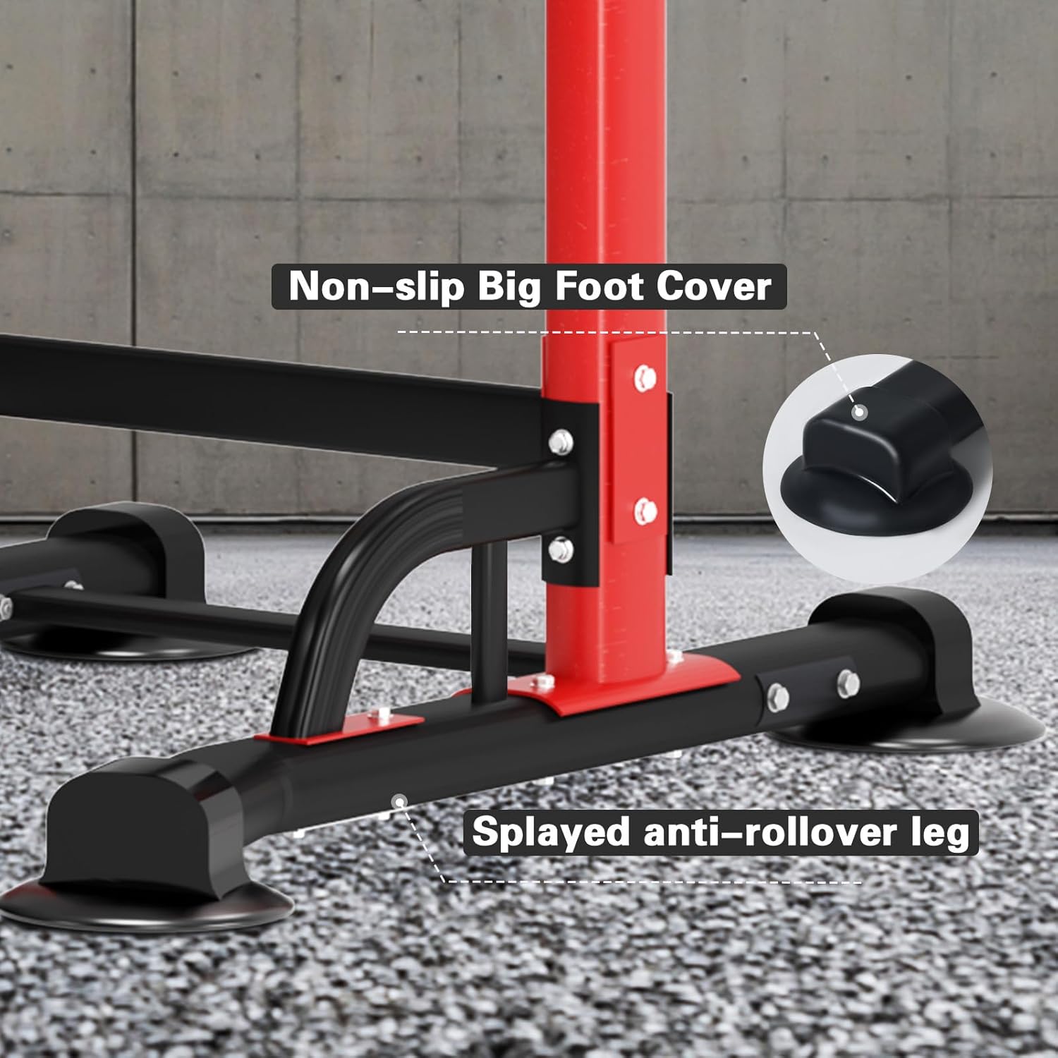 soges Power Tower Adjustable Height Pull Up & Dip Station Multi-Function Home Strength Training Fitness Workout Station