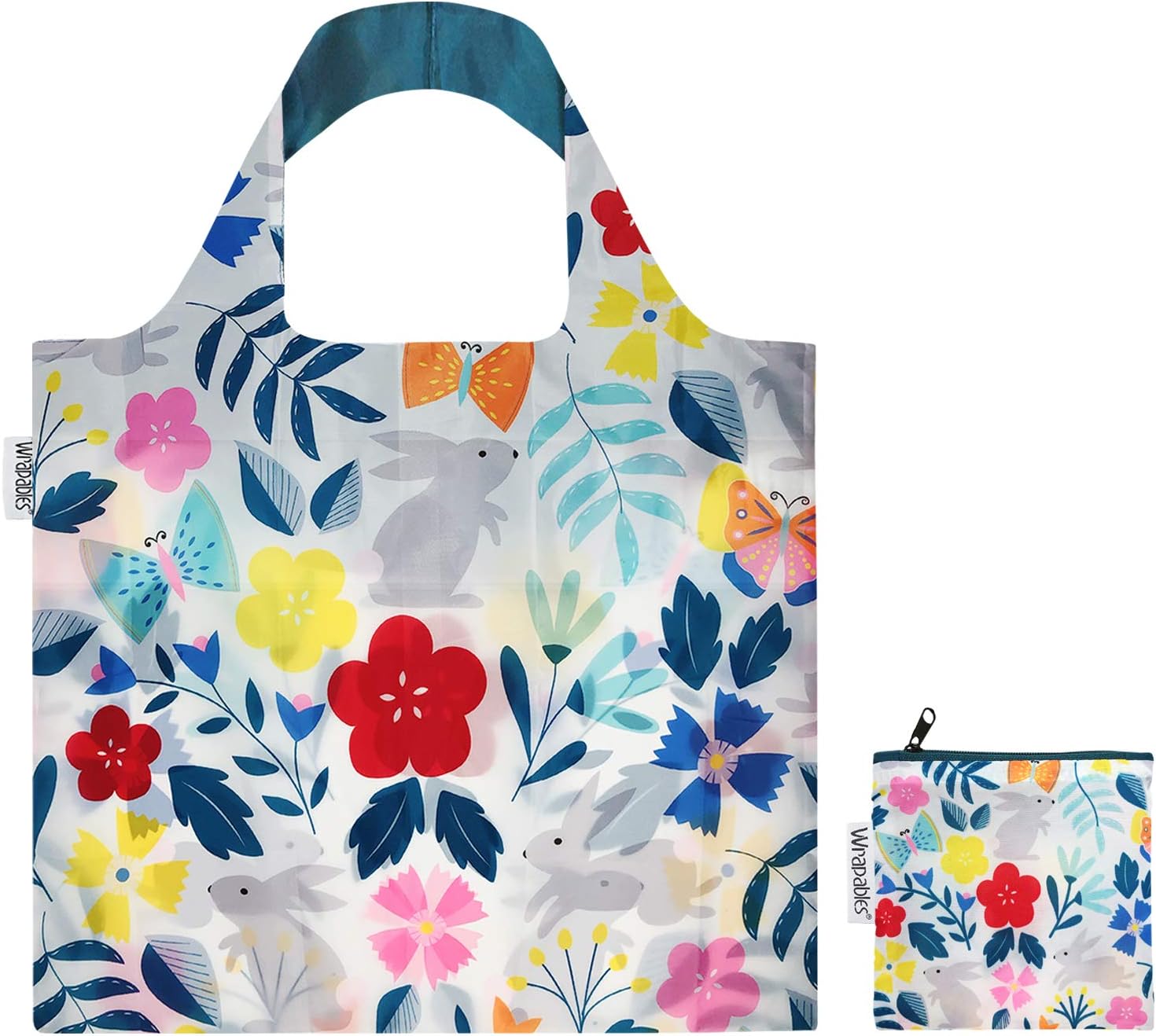 Wrapables Bolsa de asas reutilizable grande con bolsa exterior