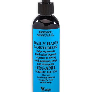 BRONZO SENSUALE Loción de zanahoria orgánica hidratante de manos para piel seca 8.5 onzas. BRONZO SENSUALE Loción de zanahoria orgánica hidratante de manos para piel seca 8.5 onzas.