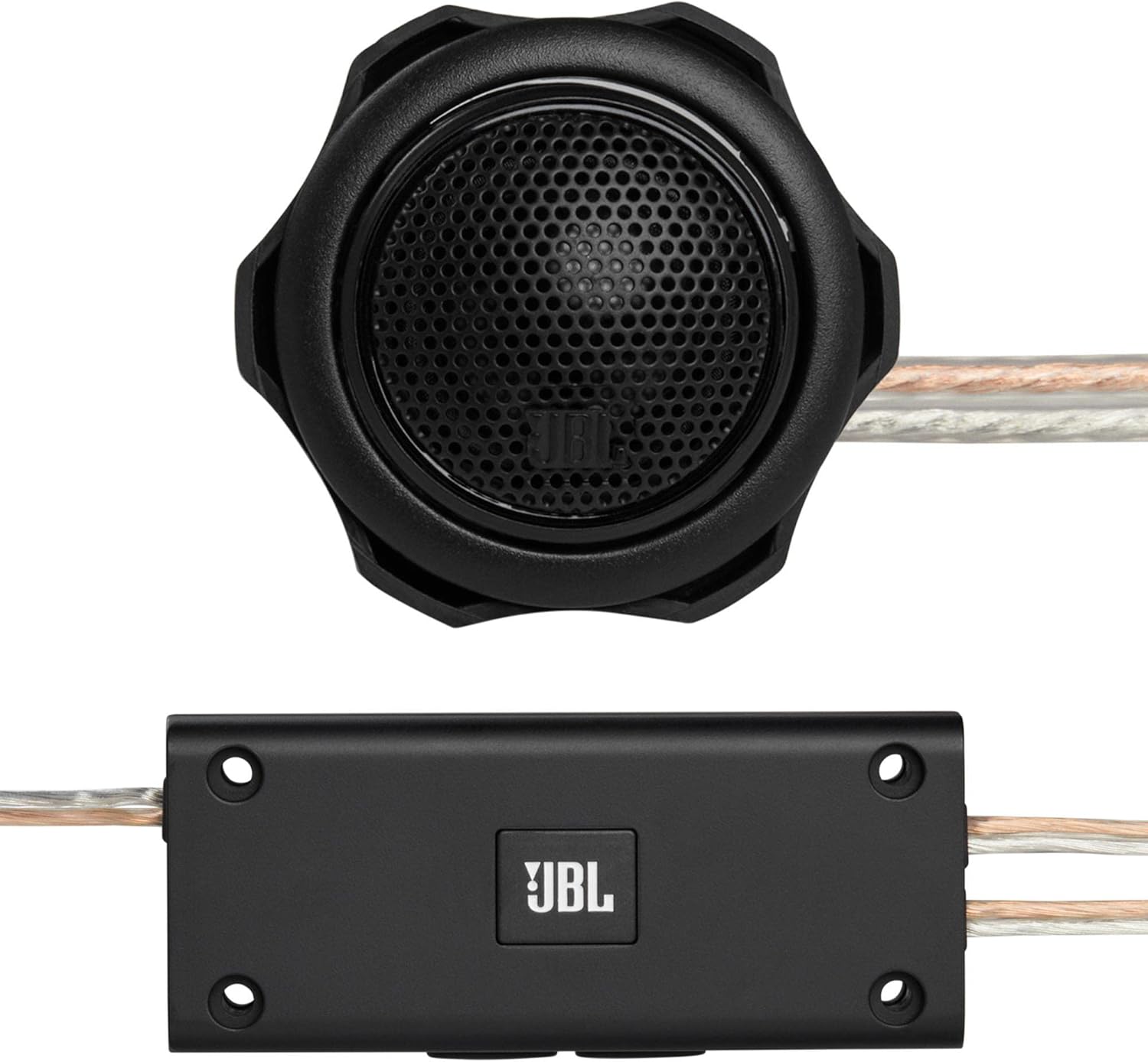 JBL – STADIUM52CF 5 14″ Altavoces de componentes de audio para automóvil de 2 vías (par) con sistema de actualización de rango medio de 3 pulgadas