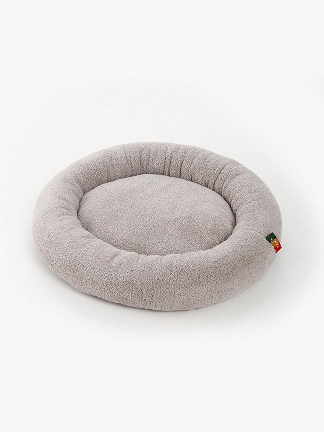QWINEE Tapete de cama acolchado para gatos y perros, cama redonda de felpa para cachorros, cama redonda antideslizante para mascotas para perros