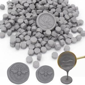 250 cuentas de sello de cera gris espacial, cuentas de cera de sellado prémium para sellos de sellos, paquete de repuesto de pellets de cera 250 cuentas de sello de cera gris espacial, cuentas de cera de sellado prémium para sellos de sellos, paquete de repuesto de pellets de cera