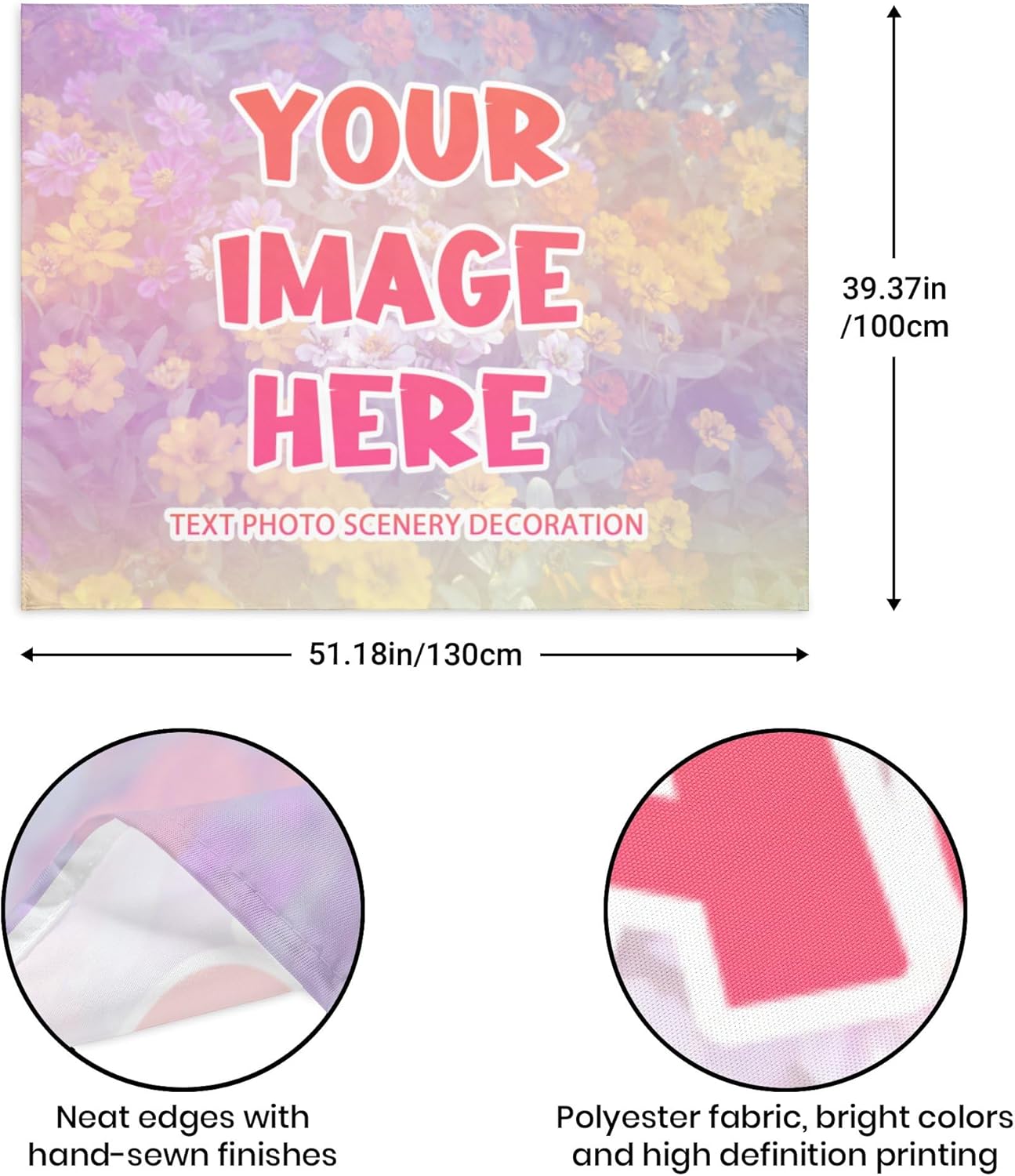 kakapiu Tapiz personalizado, póster personalizado, diseño de tus fotos, collage, decoración para colgar en la pared, bodas, hogar, regalos