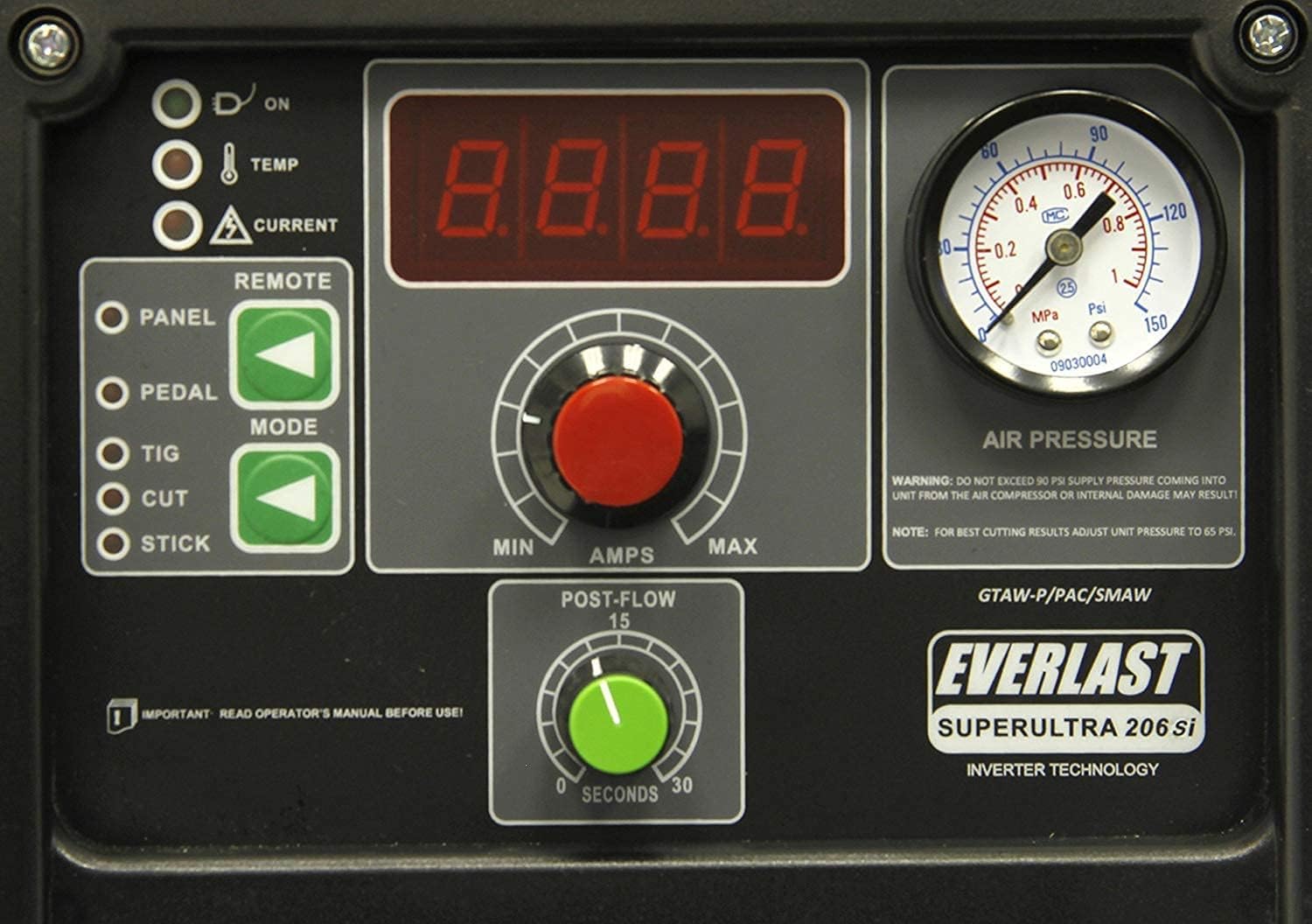 SuperUltra 206Si 200 Amp TIGStick 50 Amp Cortador de plasma Multi Proceso Combo Soldador Doble Voltaje 110V220V