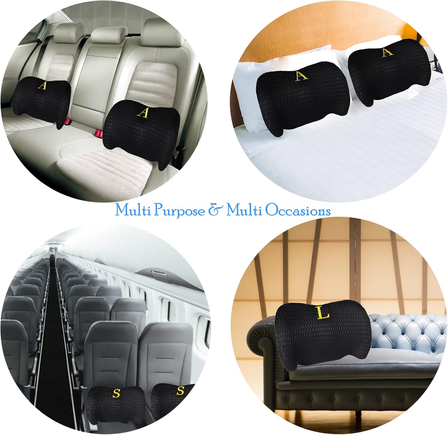 Almohada lumbar inicial, almohada de apoyo lumbar personalizada para silla de oficina, asiento de automóvil, almohada ergonómica de espuma