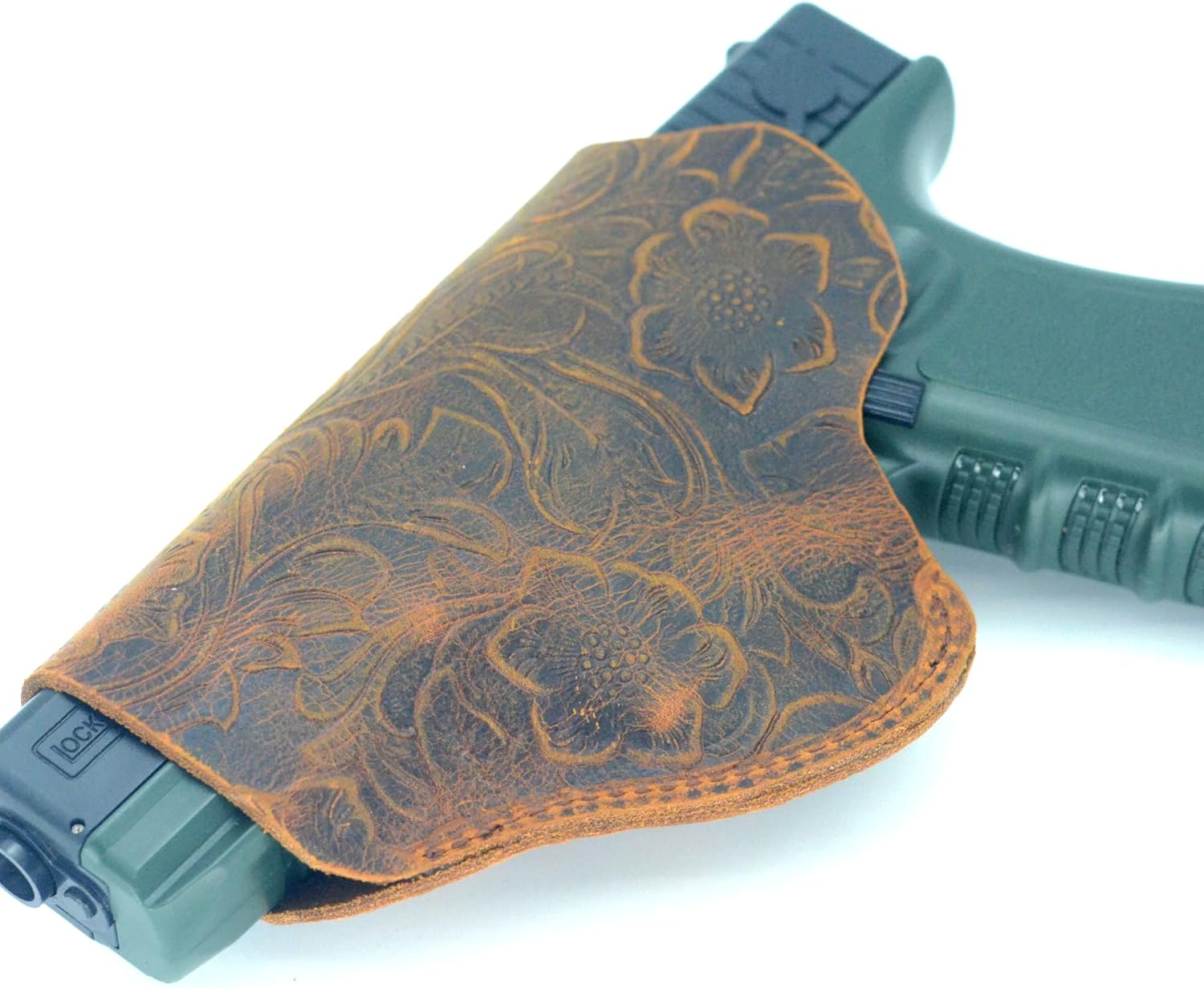 JJNUSA Funda de cuero IWB, funda de cuero genuino para pistola Glock 19 42 43X, Ruger LCP LC9S Security 9 Max 9, Taurus G2 G2C G3C GX4, Springfield