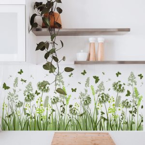 fanquare Dandelion Wall Decals Green Plants with Butterflies Wall Stickers Home Office Wall Decor for Bedroom Living Room Decor fanquare Dandelion Wall Decals Green Plants with Butterflies Wall Stickers Home Office Wall Decor for Bedroom Living Room Decor