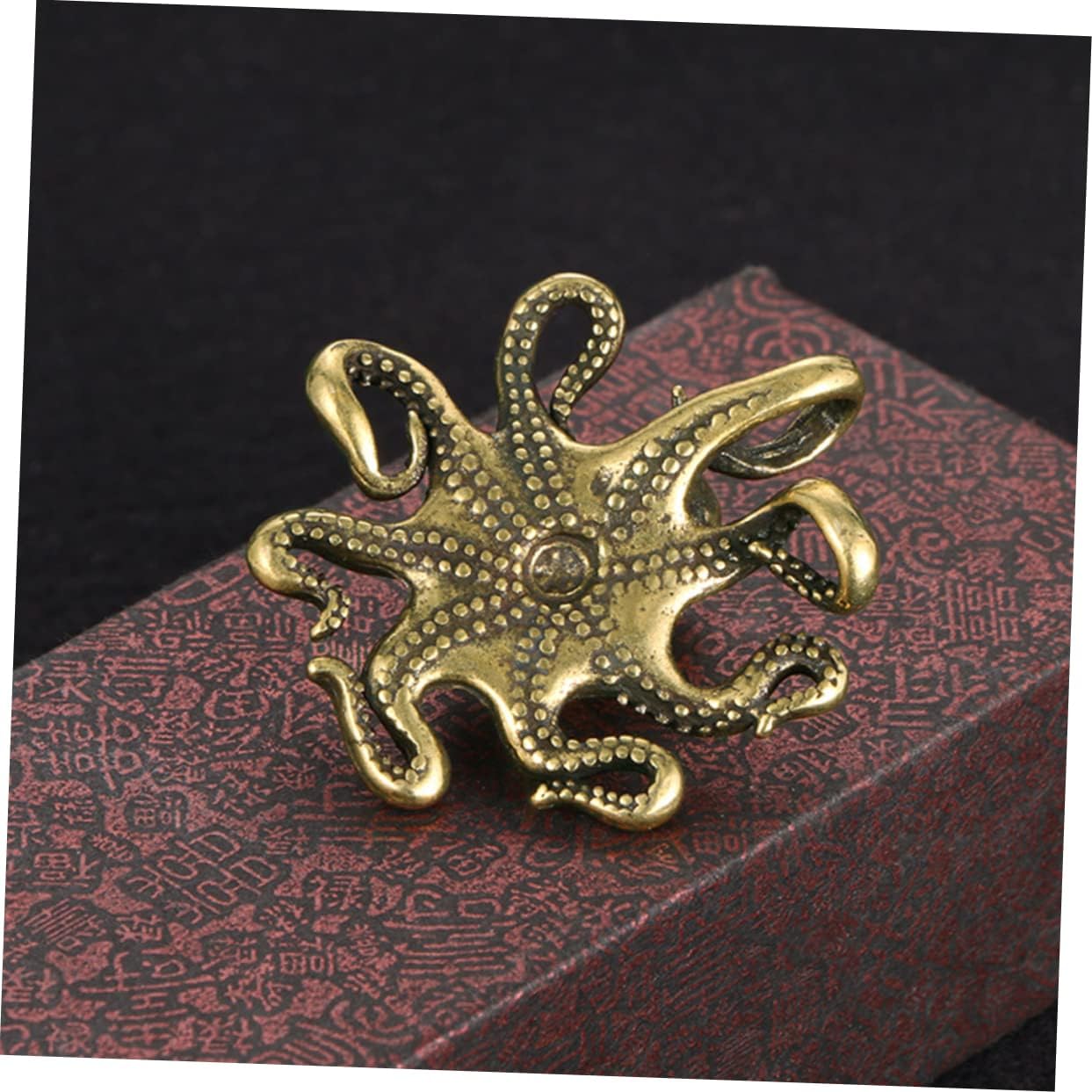 BESTOYARD 3pcs Brass Octopus Mini Octopus Figurines Indoor Toys Feng Shui Aniaml Statue Octopus Figure Retro Octopus Ornament Vintage Ornaments Fish