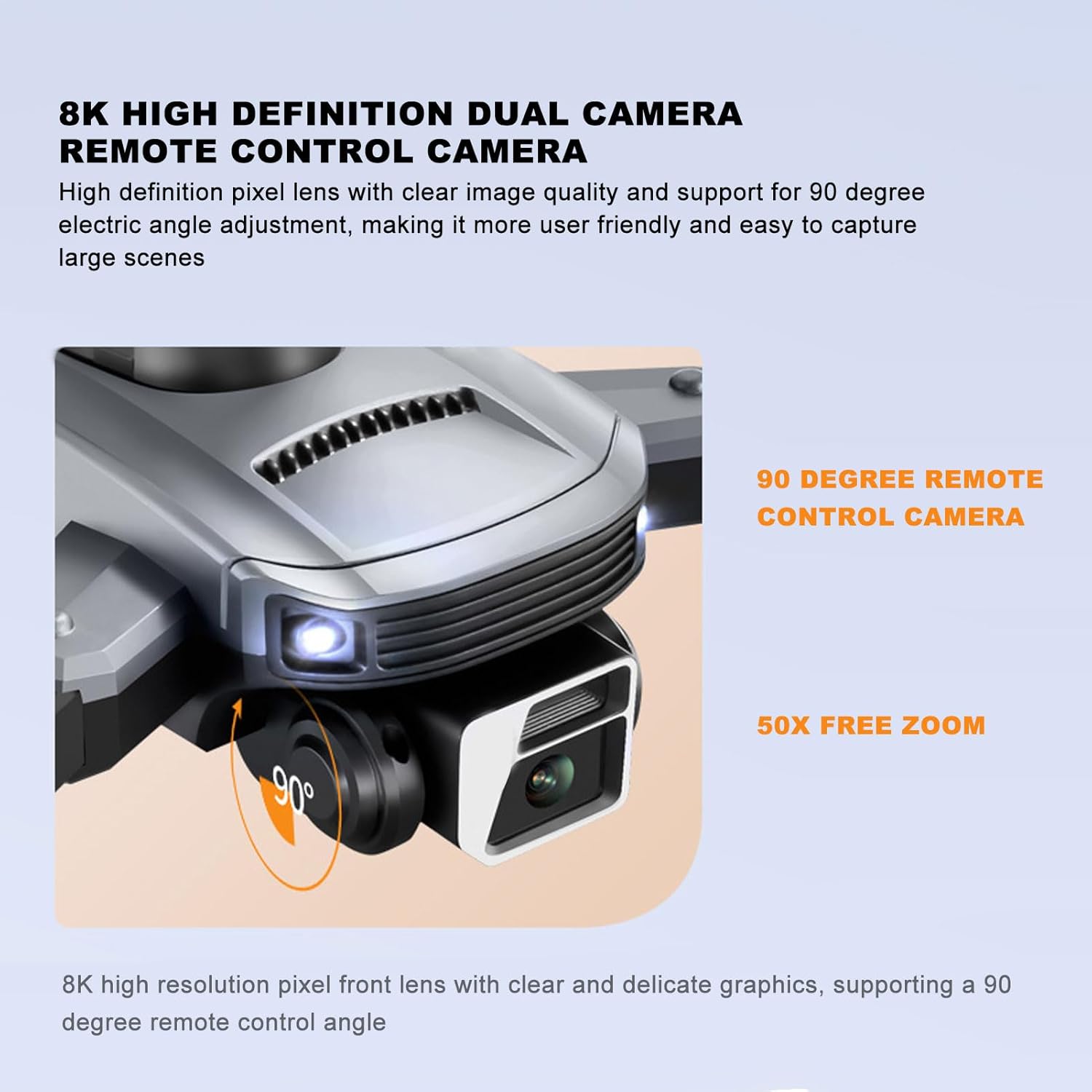Mini dron RC con cámara dual HD para adultos y niños, S99MAX Cuadricóptero plegable de 4 vías para evitar obstáculos con flujo óptico de 360 , avión