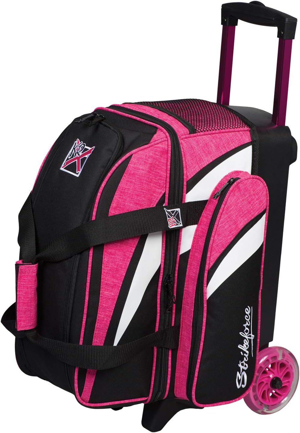 KR Strikeforce Rodillo doble liso Cruiser con compartimento para zapatos y bolsillo lateral para accesorios