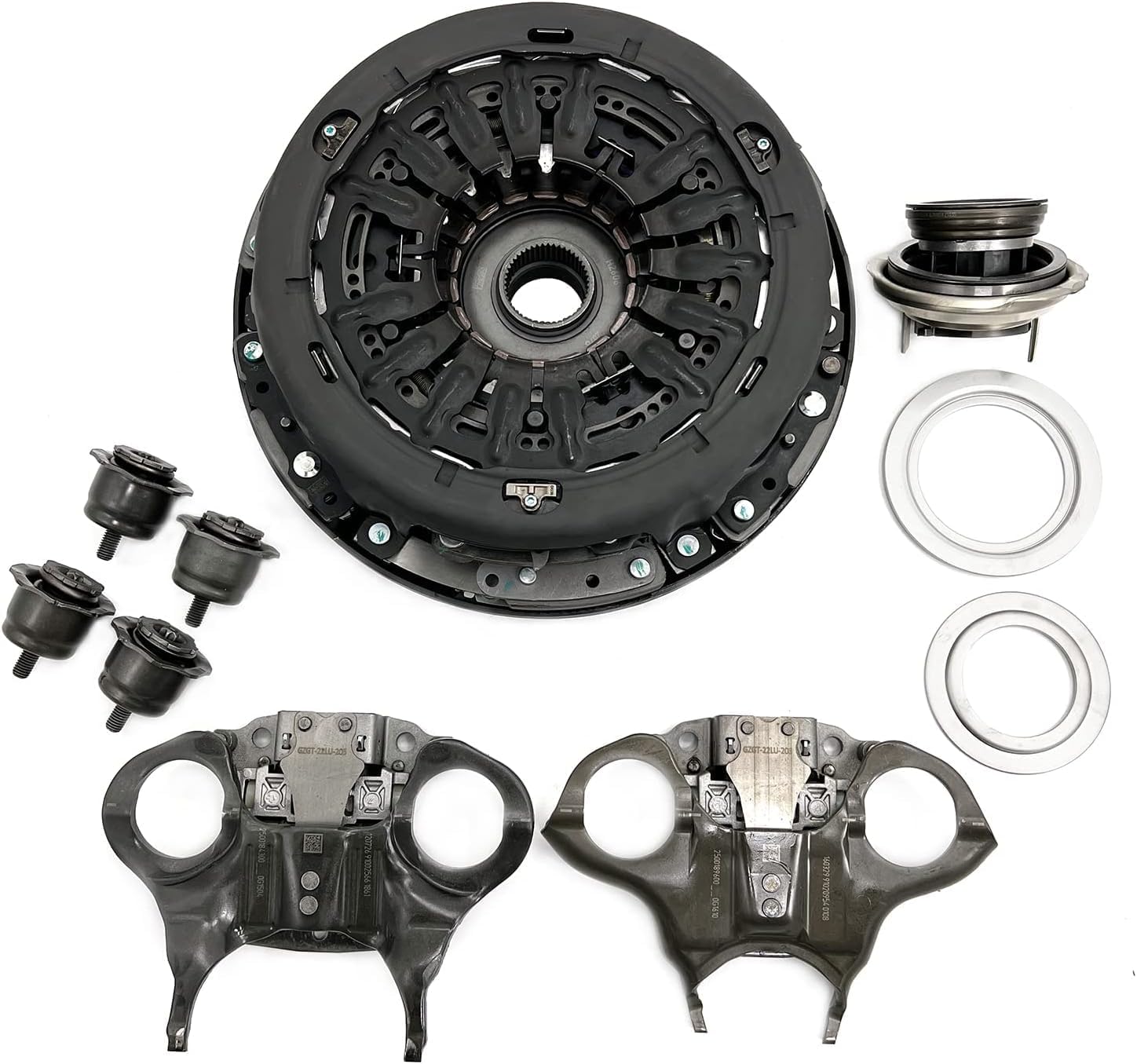 6DCT250 DPS6 Kit de embrague de transmisión automática con rodamientos de horquilla compatible con Ford Focus Fiesta B-MAX y EcoSport 2011 en