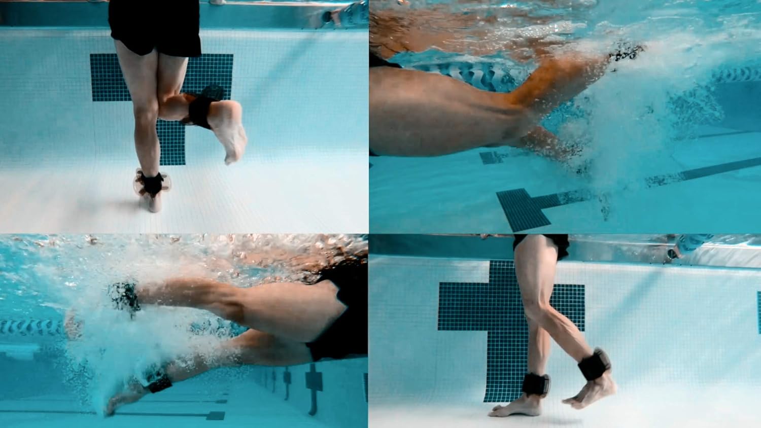 Hydrorevolution Ultimate – Paquete de ejercicios de piscina  Pesos de agua de resistencia media  Equipo de ejercicio acuático Campanas de humo,