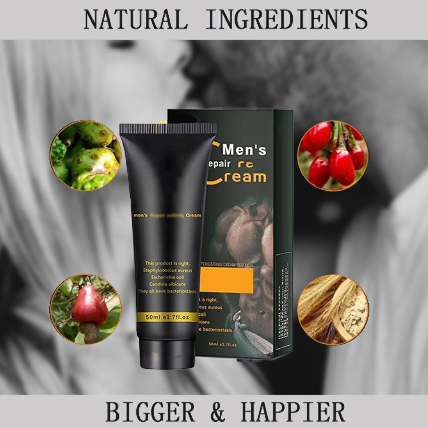 Ampliación masculina, crema de ampliación de parte privada, crema extensora más gruesa más larga y fuerte para hombre Alluckia Cream para hombres